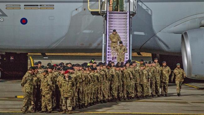 UK troops arrive in Estonia to 'counter Russia'