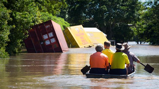 Australia floods leave two dead, four missing