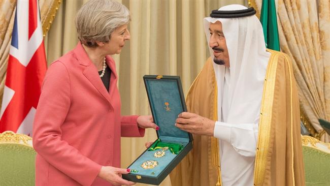 May gets Saudi honor as UK bombs rain on Yemen
