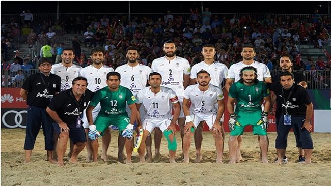 Iran ranks 3rd in Beach Soccer Intercontinental Cup