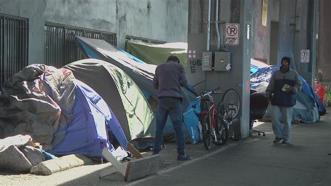 Homeless crisis hits US West Coast