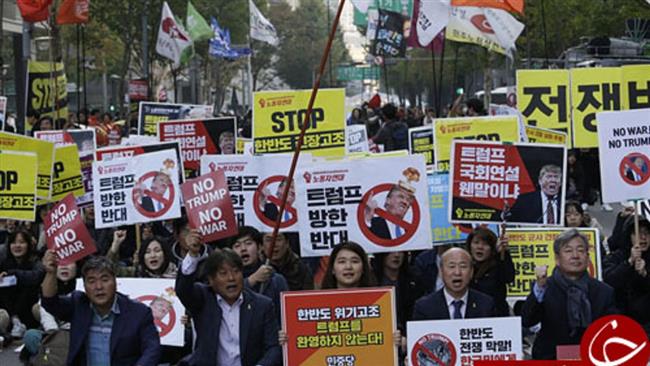 Séoul: 2ème jour de manif anti-US 