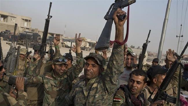 Les forces irakiennes à la frontière syrienne