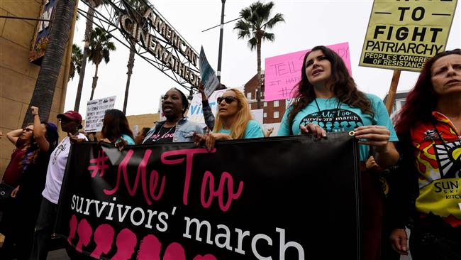 Hundreds join Hollywood march against sexual abuse
