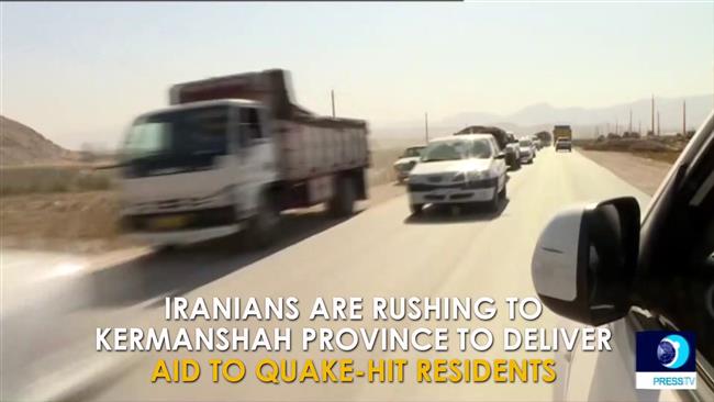 Iranians rush to help quake-hit people in Kermanshah 