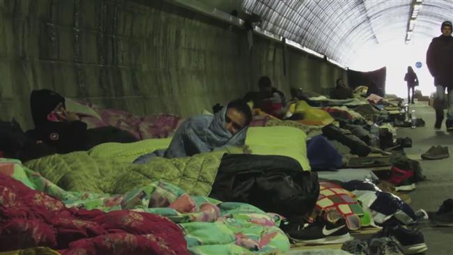 Refugees stuck in limbo in Italy, forced to live in tunnel 