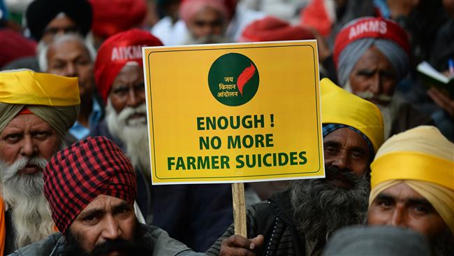 Indian farmers demand freedom from debt, better prices