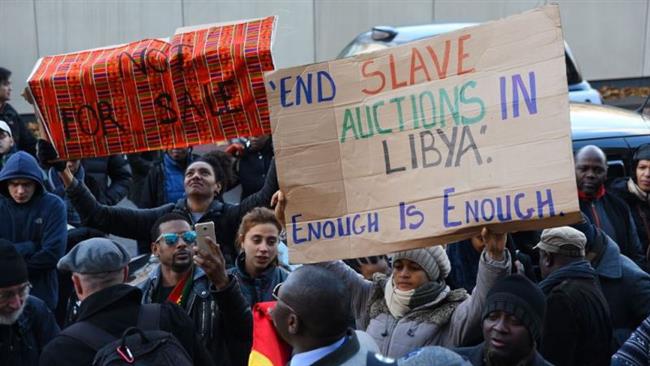 Protesters urge end to sale of African refugees in Libya