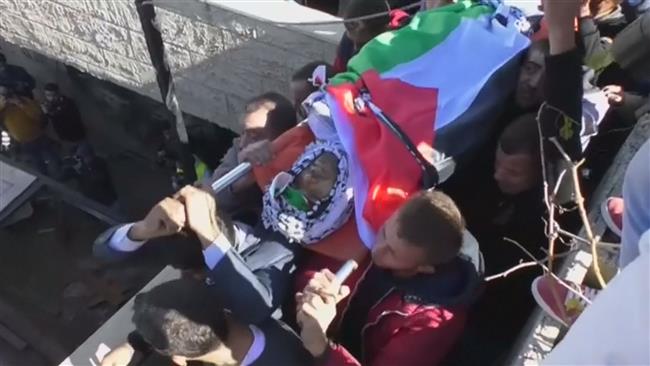 Funeral held for Palestinian killed by Israeli settler