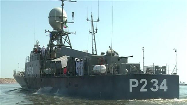 Iran Navy launches missile-launching warship in Caspian Sea
