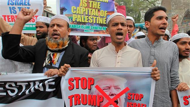 Bangladeshis protest Trump's Jerusalem move