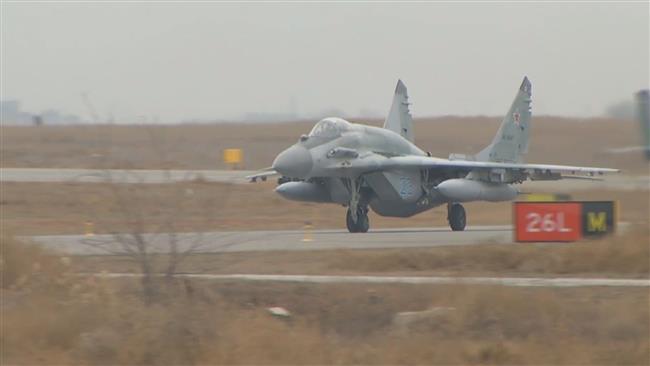 Russia's MiG-29SMT aircraft welcomed back from Syria