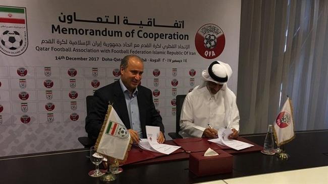 Iran, Qatar football federations ink agreement