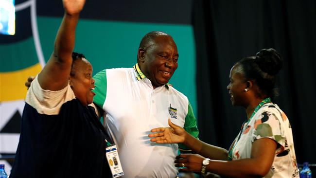 Ramaphosa elected head of S Africa's ruling party