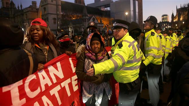 UK: London protesters rally against Libya slavery
