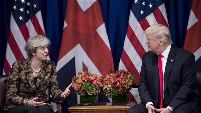 May to Trump: Come forward with Mideast peace plan
