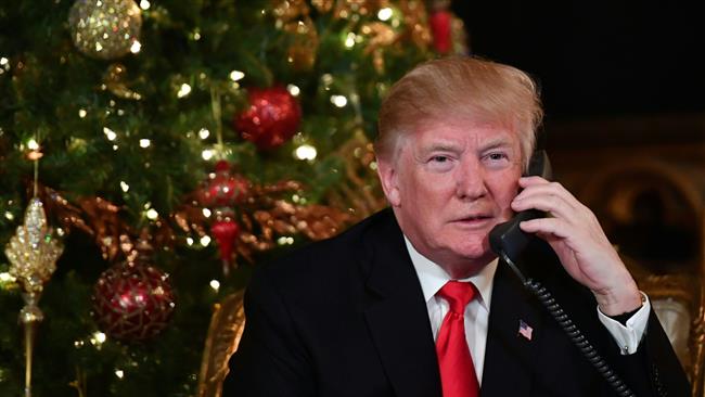 Trump 'proud' of his role in 'Merry Christmas'