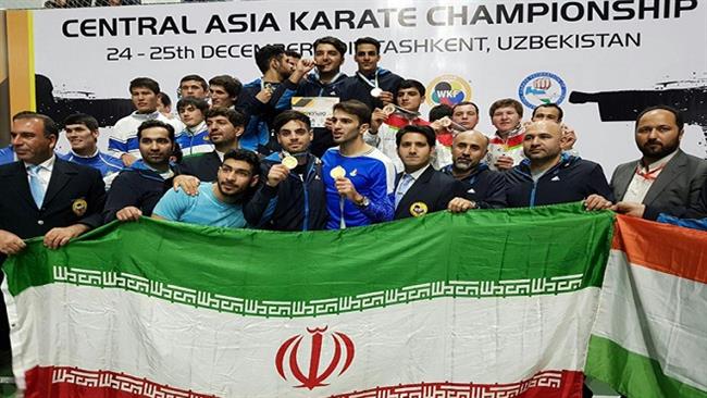 Iranian karate team wins title at Central Asian event