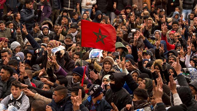 Morocco's protest