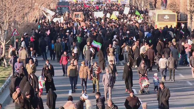 Pro-government rallies held in Iran in response to deadly unrest