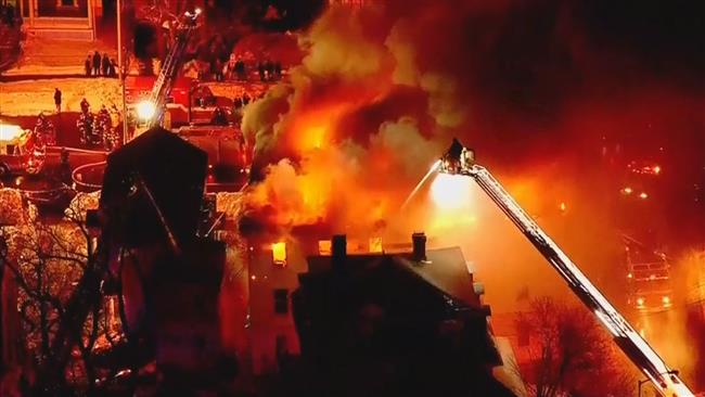 At least one injured in massive fire in Massachusetts