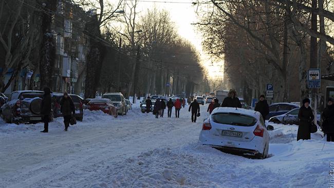 Heavy snow disrupts traffic, cuts power in Ukraine