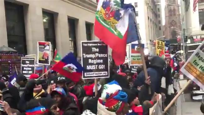 Haitians rally in New York over Trump’s vulgar remarks