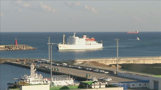 North Korea Olympics ferry arrives in South