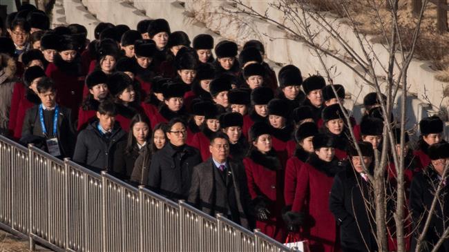North Korean delegation arrives for Winter Olympics