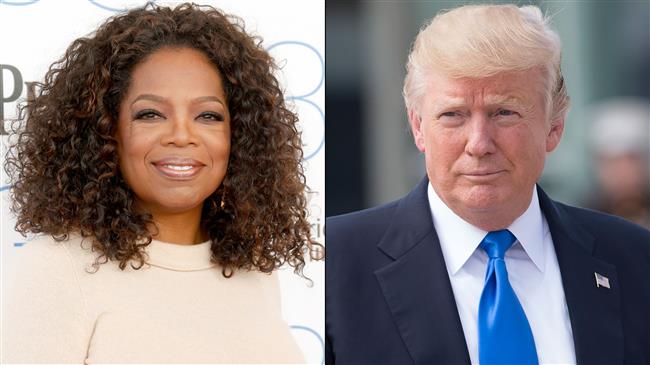Trump mocks Oprah, taunts her to run for president