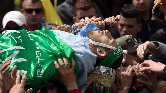 Mourners bury Palestinian killed during West Bank clashes
