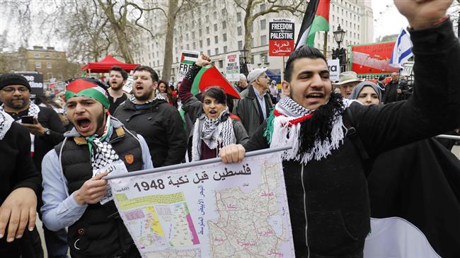 Anti-Israeli rally held in London 