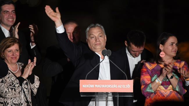 Hungary PM’s party wins outright majority in elections