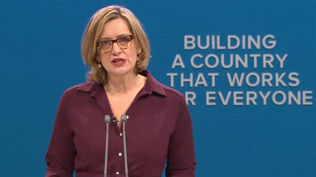 British Home Secretary Amber Rudd resigns