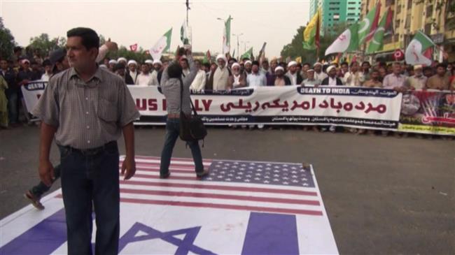 Pakistanis denounce US embassy's relocation on Nakba day