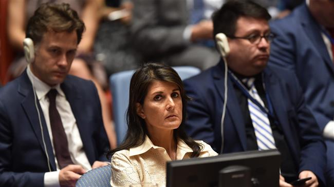 ‘Haley, the Palestinian blood is on your hands’