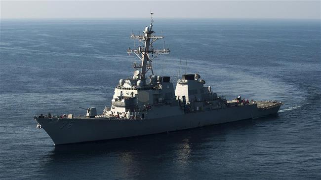 US Navy warships sail near South China Sea islands