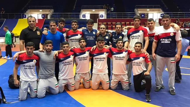 Junior Iranian freestyle wrestlers win Romania cup