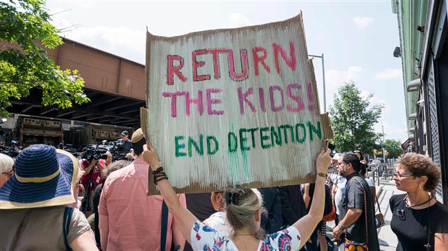 New York activists lash Trump on migrant children