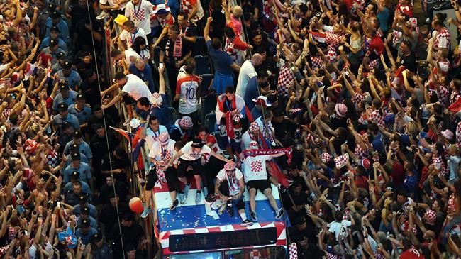 Croatia: 550,000 fans welcome Croatian team in Zagreb