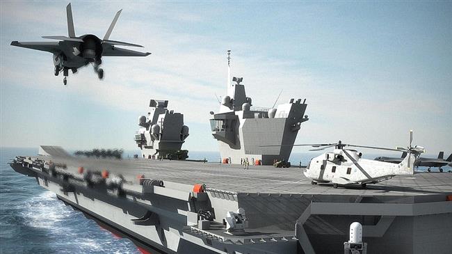 UK sending aircraft carrier to China sea in 'show of force'