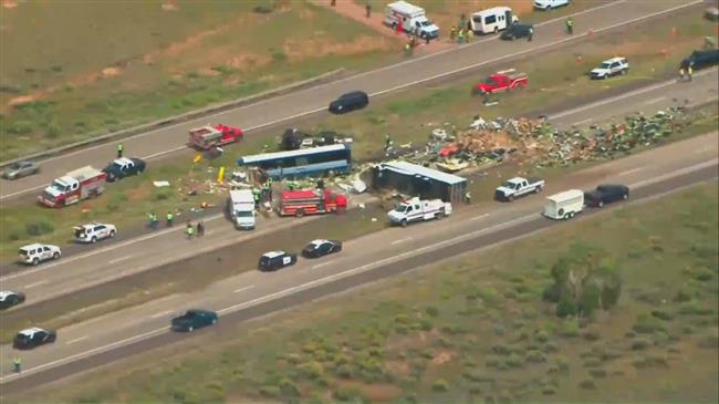 At least four dead in New Mexico after bus collides with truck