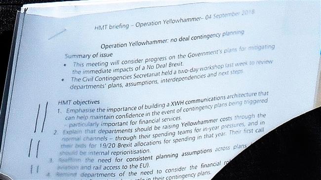 UK contingency plan for no-deal Brexit exposed