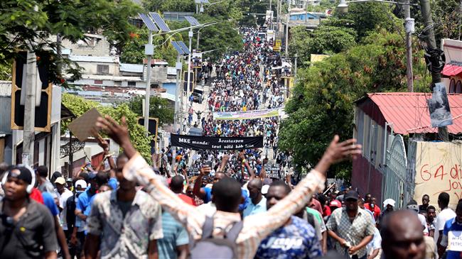 Clashes erupt during anti-corruption protests in Haiti