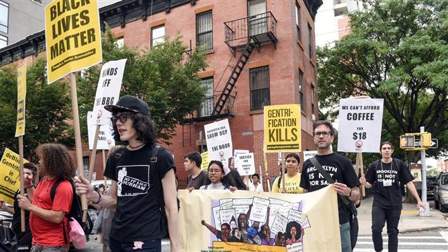 New Yorkers protest gentrification, police violence