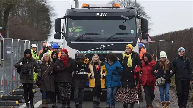Britain jails 3 environmental activists for fracking protest