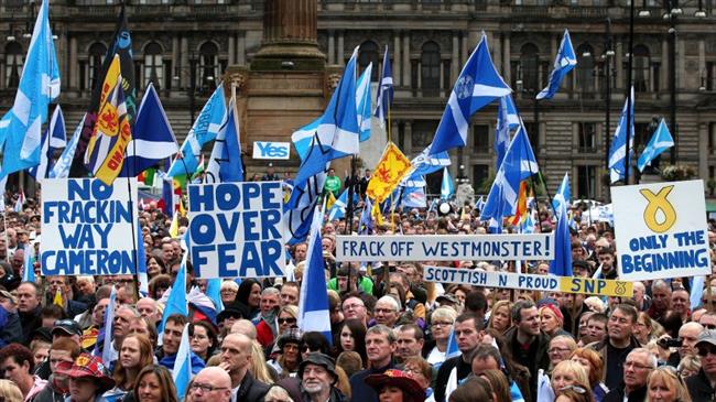 Scots attend huge independence rally