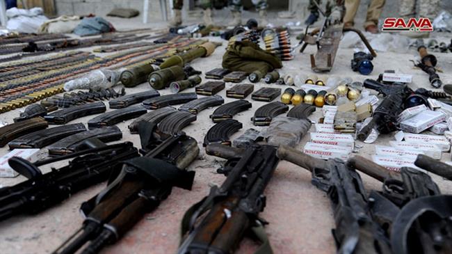 Syrian forces find US-made guns in terrorist arms cache 