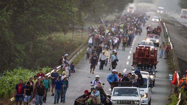 Central American migrant caravan resumes march to US