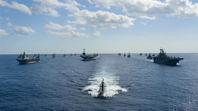 US carrier leads warships in Japan war game